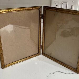 Vintage Gold Double Picture Frame 8x10